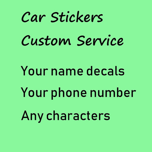 Custom Sticker Your text Name Phone Number Email Address Decal PVC Waterproof car wall laptop decal photo picture Die Cut design