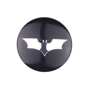 4pcs/Pack 3D Aluminum 56MM Decoration Batman Emblem Car Wheel Center Hub Caps sticker Bat Decal Car-Styling Auto accessories