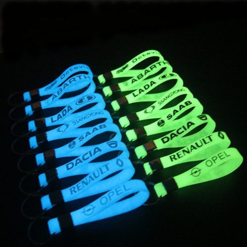 Luminous Silicone key ring Sticker For Citroen AUDI BWW SKODA TOYOTA FORD NISSAN LADA KIA OPEL BENZ car accessories Motorcycle