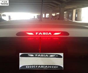 Car-Styling Taillight Brake Lights Lamp Protector carbon fiber Covers 3D Sticker for Skoda FABIA 2008-2018 car Accessories 1PCS