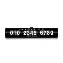 Charger l&#39;image dans la galerie, Car Styling Car Phone Number Plate Temporary Car Parking card with Switch 3D Hidden Mobile Cell Phone Number Card Car Sticker