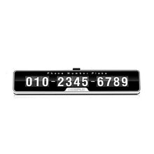 Charger l&#39;image dans la galerie, Car Styling Car Phone Number Plate Temporary Car Parking card with Switch 3D Hidden Mobile Cell Phone Number Card Car Sticker