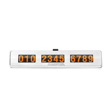 Charger l&#39;image dans la galerie, Car Styling Car Phone Number Plate Temporary Car Parking card with Switch 3D Hidden Mobile Cell Phone Number Card Car Sticker