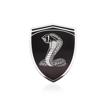 Charger l&#39;image dans la galerie, Fashion Car Styling 3D Car Sticker Cobra Snake Metal Car Emblem Badge For Ford Mustang GT500 SVT Shelby Fender Badge