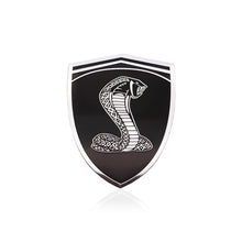 Charger l&#39;image dans la galerie, Fashion Car Styling 3D Car Sticker Cobra Snake Metal Car Emblem Badge For Ford Mustang GT500 SVT Shelby Fender Badge